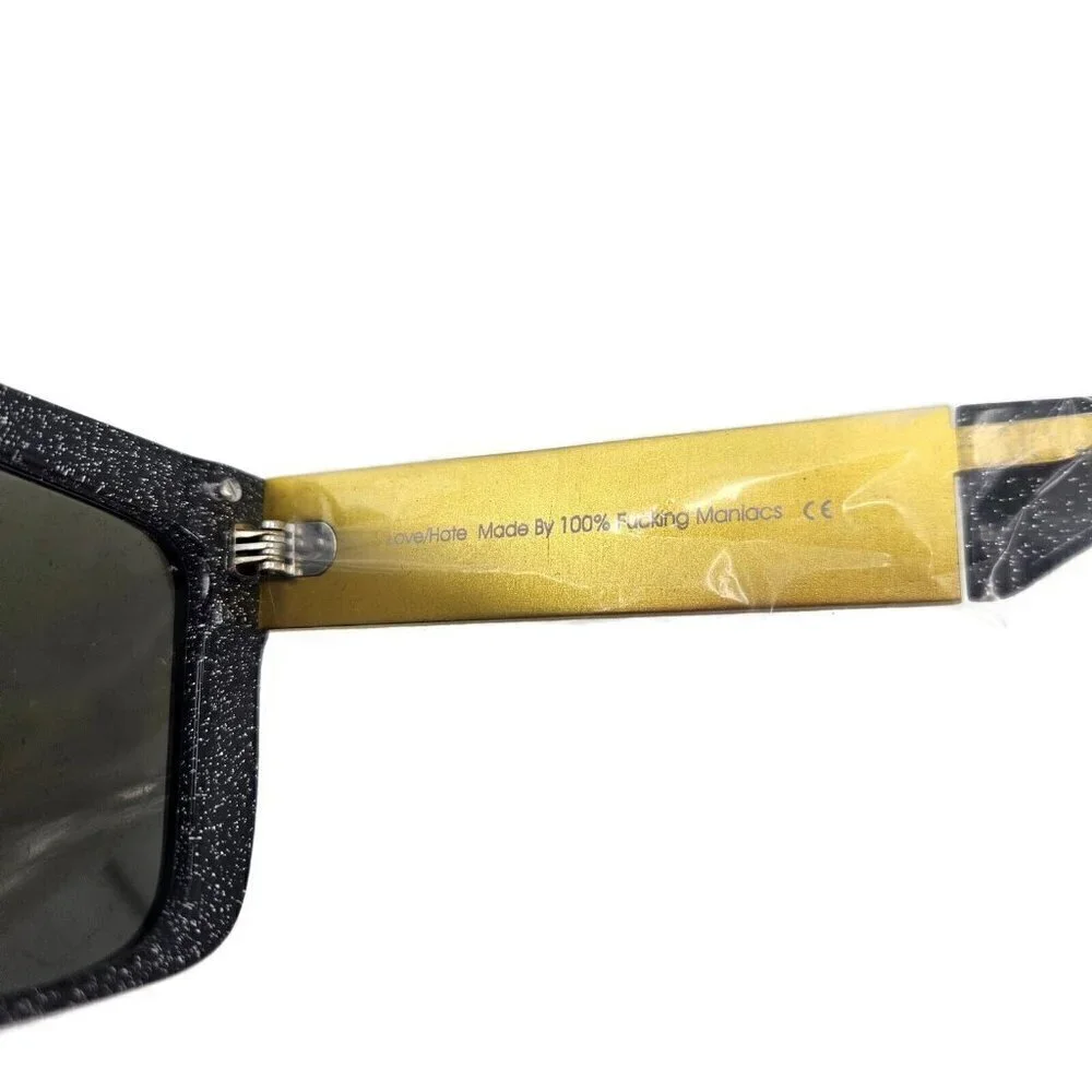 New Vintage Frames Company Corey Shapiro Love/Hate Sunglasses Black/Gold
